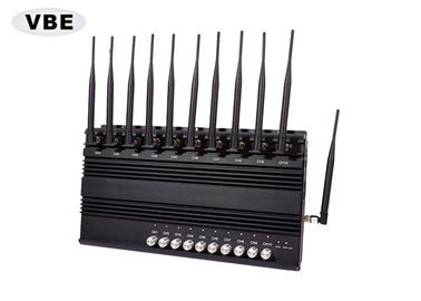 Black Shell Wifi Signal Jammer 33dBm Rata-rata Output Sistem Sinkronisasi Sinyal Daya